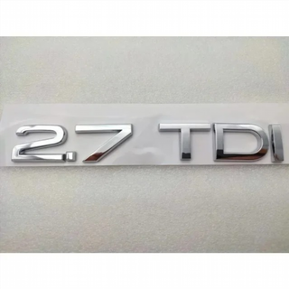 Emblema Logo AUDI 2.7 TDI plata