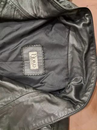 Abrigo Piel Negro Talla Grande XXXL