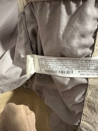 Chaqueta Zara Beige Talla M