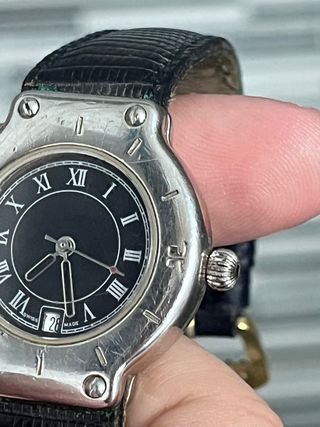 Reloj Courrèges Mujer Negro/Plata