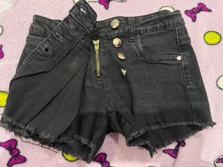Falda pantalón vaquera negra 8 años