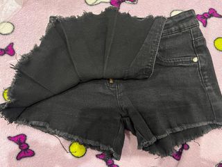 Falda pantalón vaquera negra 8 años