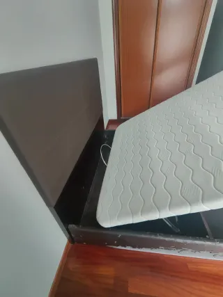 Canapé abatible arcón madera 150cm