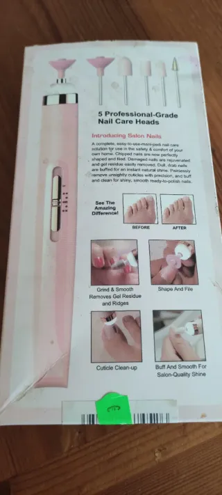 Kit Manicure Pedicure Elettrico Rosa Oro