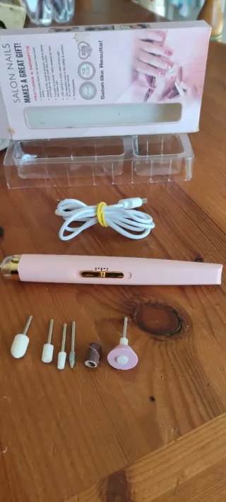 Kit Manicure Pedicure Elettrico Rosa Oro