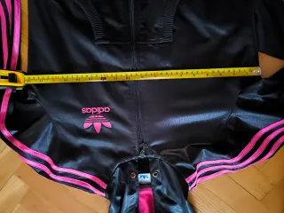 Sudadera Adidas Vintage Negra y Rosa Talla S