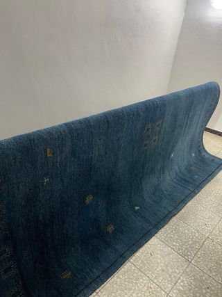 Tappeto XXL blu e multicolore