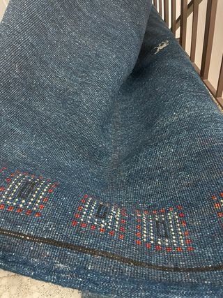 Tappeto XXL blu e multicolore