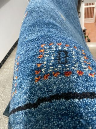 Tappeto XXL blu e multicolore