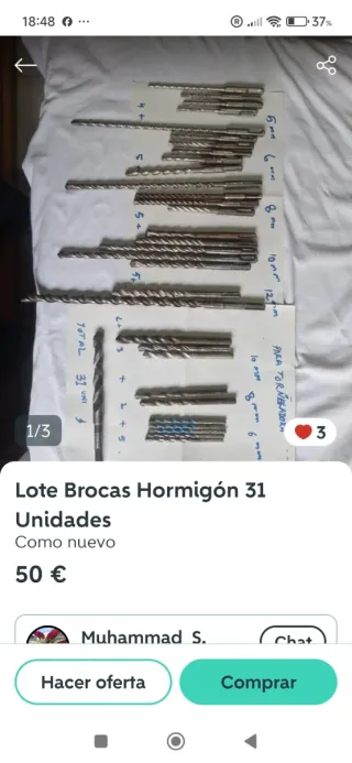 Radial+2 baterias+llave Impacto hilti+mas de fotos