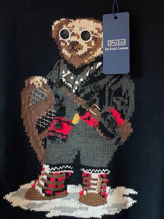 Jersey de hombre de algodón con Polo Bear