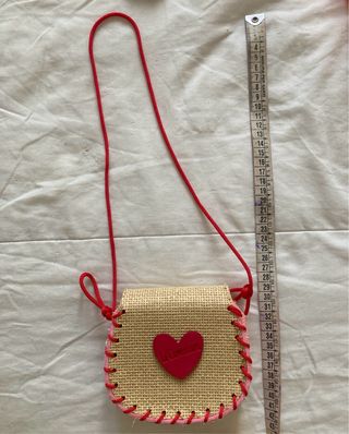 Borsetta bambina con girasole e cuore