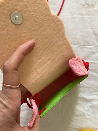 Borsetta bambina con girasole e cuore