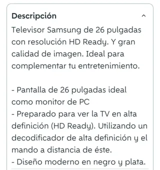 Samsung TV 26 LE26R51B S