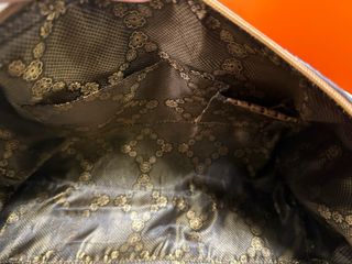 Bolso Vintage Piel Beige/Marrón