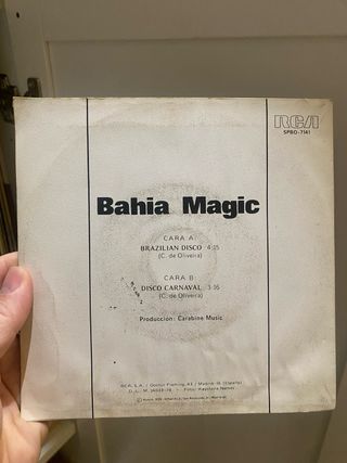 Single Brazilian Disco Carnaval Bahia Magic RCA
