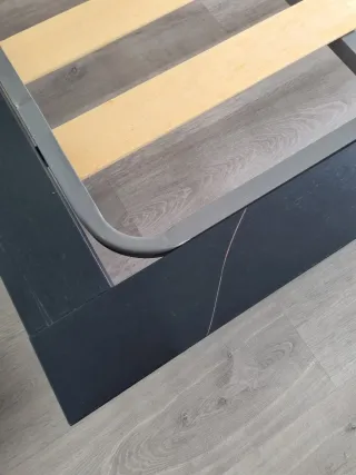 Cama casal com estrado 200x160