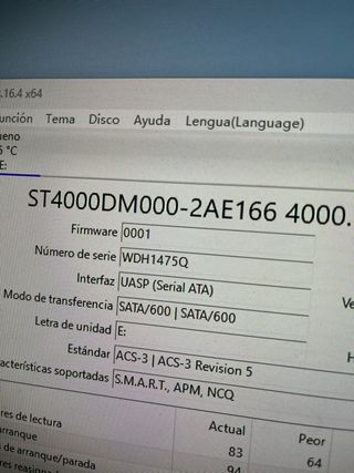 Disco Duro Externo Seagate 4TB#H1475Q