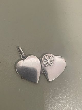 Guardapelo antiguo corazón plata
