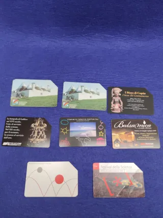 Lotto 8 Schede Telefoniche Italiane