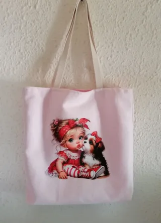 Bolso Tote Tela Hecho a Mano nueva