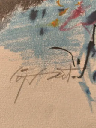 Litografía Modest Cuixart Firmada