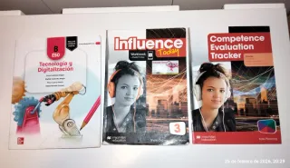 Libros de texto 1°, 2°  y 3 de la ESO