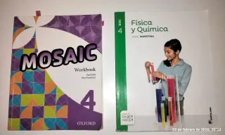 Libros de texto 1°, 2°  y 3 de la ESO
