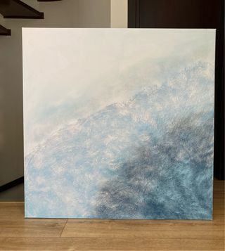 Cuadro abstracto pintado a mano