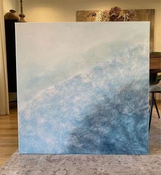 Cuadro abstracto pintado a mano