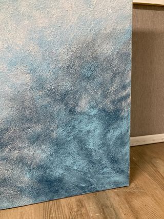 Cuadro abstracto pintado a mano