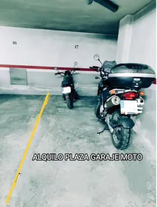 Alquiler plaza de garaje moto