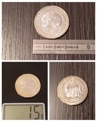 Lote 3 Monedas Réplicas Baño Oro