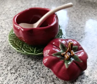 Compoteira Cerâmica Tomate