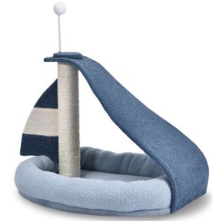 Rascador para gatos tipo barco