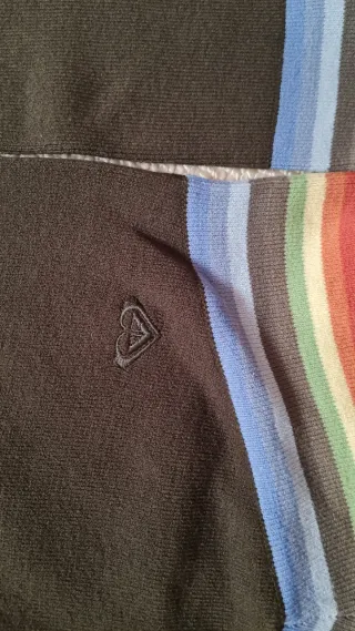 Roxy Jersey Verde con Rayas Multicolor