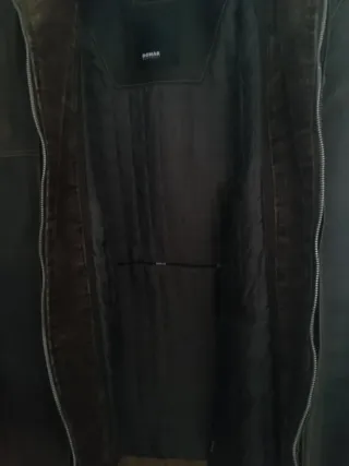 Cazadora de piel DONAR marrón