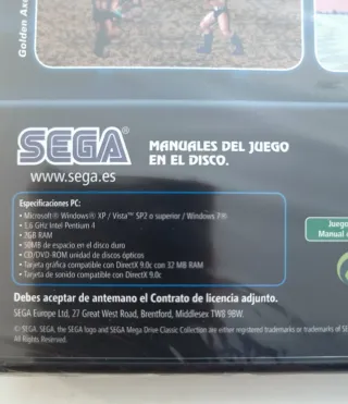 Collezione Classica SEGA Mega Drive Blu PC Vol 1