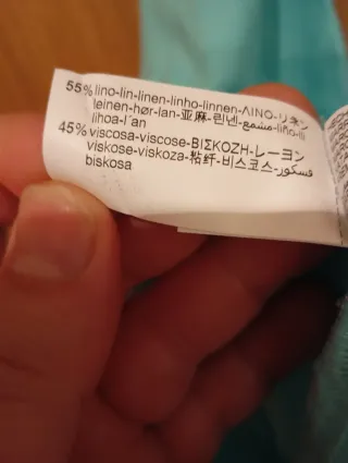 Top Zara Halter Nudo Lino Talla S. Tengo M.