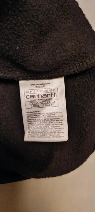 Sudadera Carhartt Negra Talla L