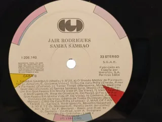 LP Jairo Rodrigues Samba Sambão 1984