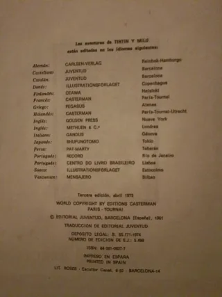 Tintín lomo de tela