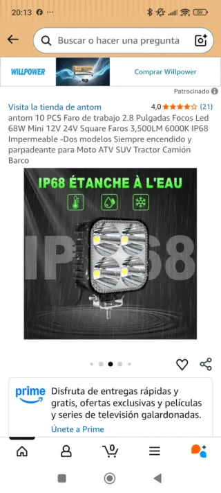 Luces LED para camión o coche