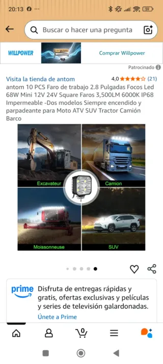 Luces LED para camión o coche