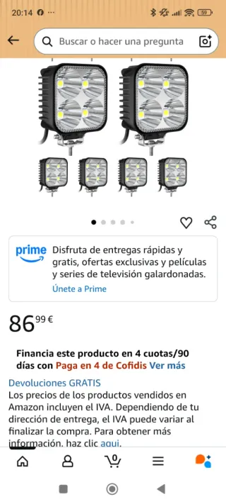 Luces LED para camión o coche