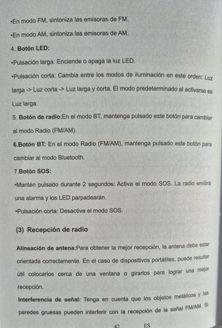 Radio Emergencia 20000mAh, Linterna y Bluetooth