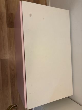 Baúl infantil Ikea rosa