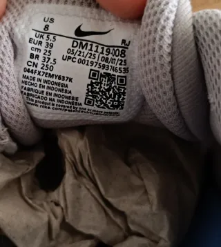 Nike Zapatillas Deportivas Gris y Blanco