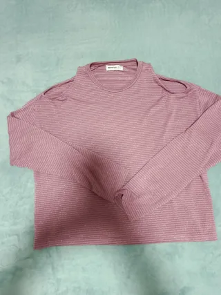 Camiseta Brownie Talla S Rayas Rosas