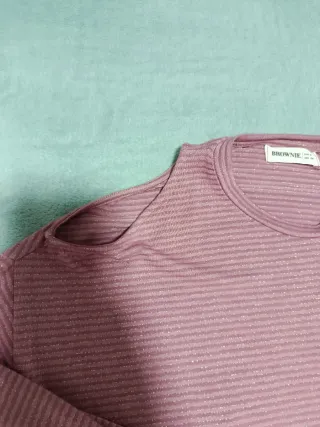 Camiseta Brownie Talla S Rayas Rosas